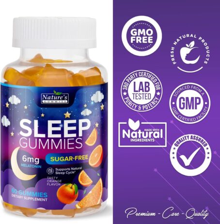 Sugar Free Sleep Gummies for Adults - Extra Strength 6mg Melatonin Gummy - Image 6